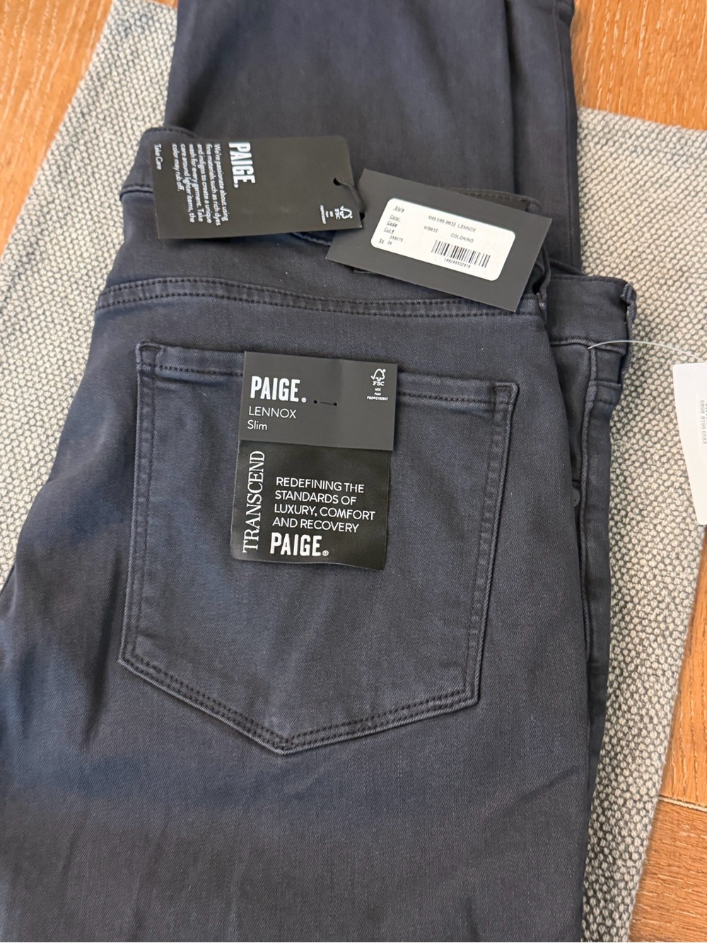 PAIGE Lennox Slim Men's Jeans in Navy/Colonino
